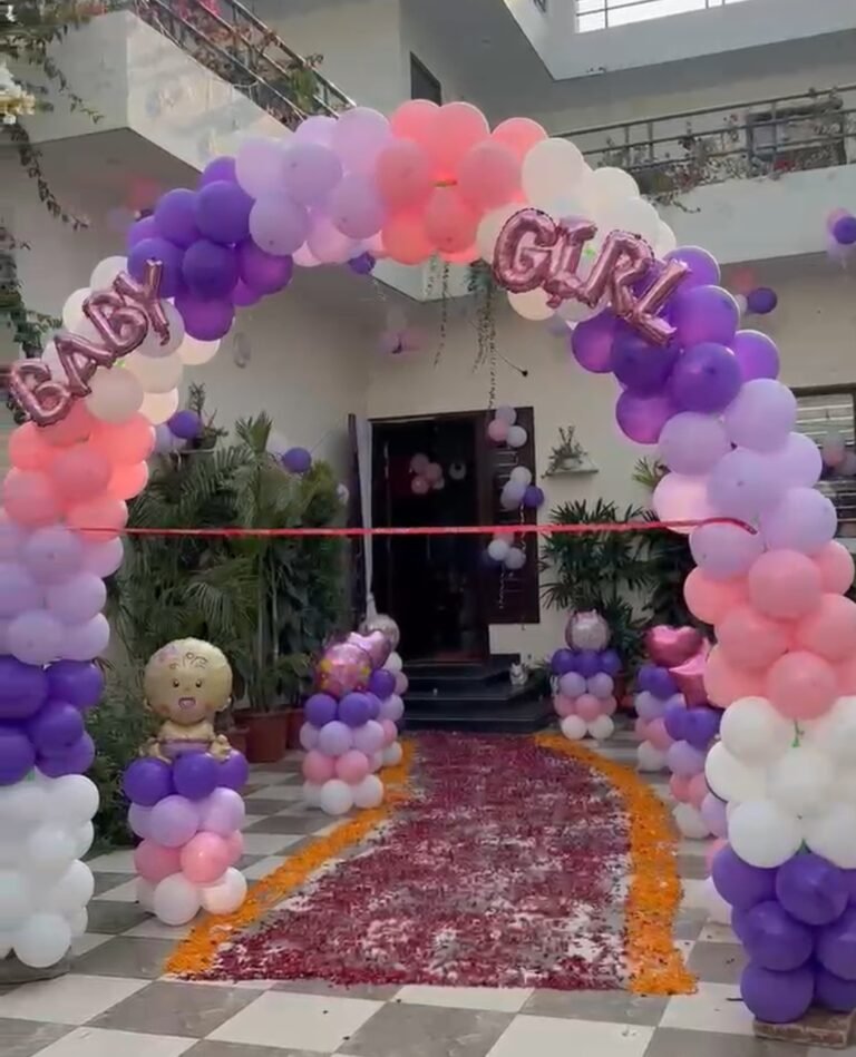 Baby Girl Welcome Gate Decoration