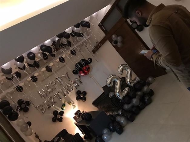 Balloon Decoration with Age Number