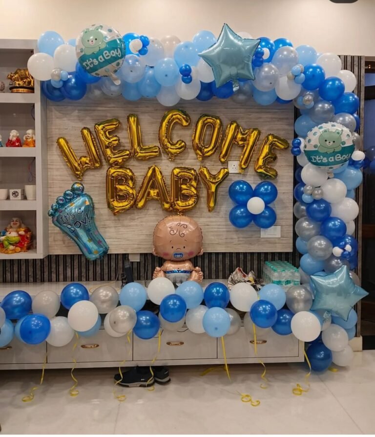 Simple welcome boy decor