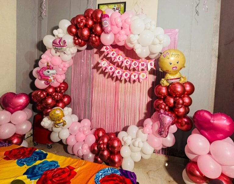 Welcome Decoration with curtain