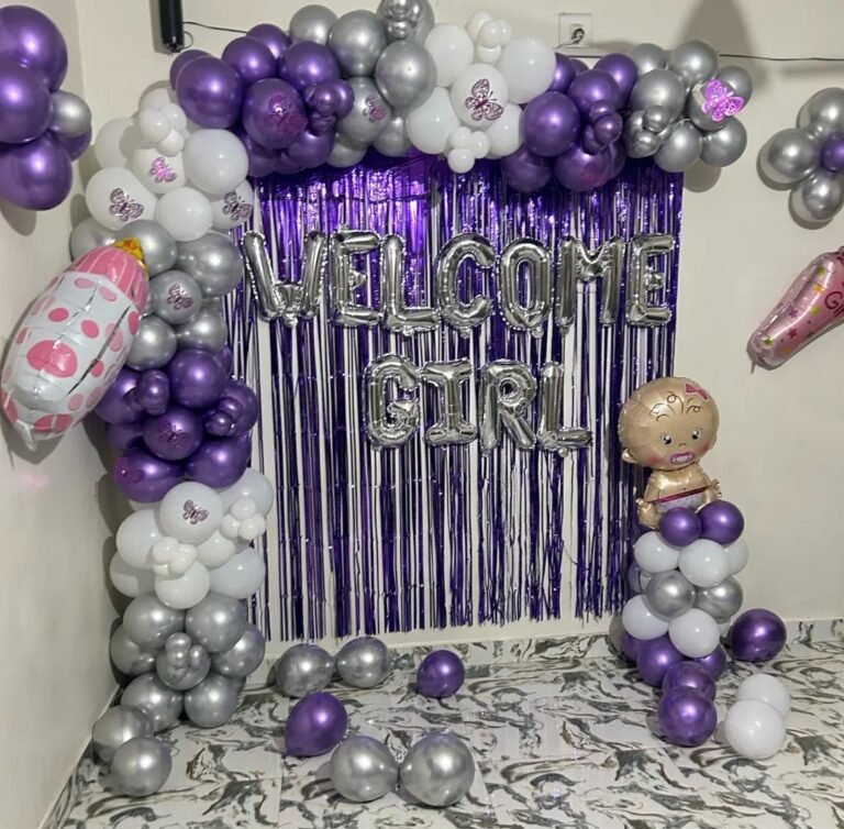 Welcome Girl with Curtain