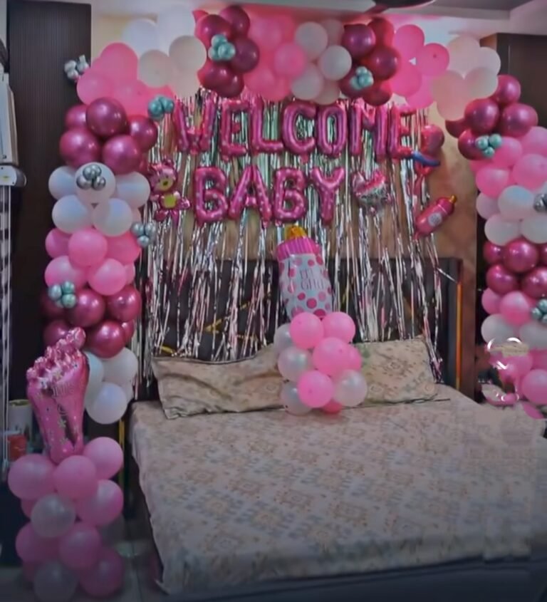 Welcome decoration with ping