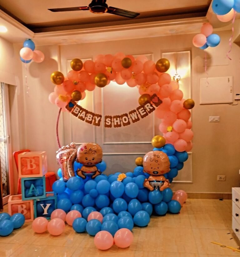 baby shower decoration in hall (2)