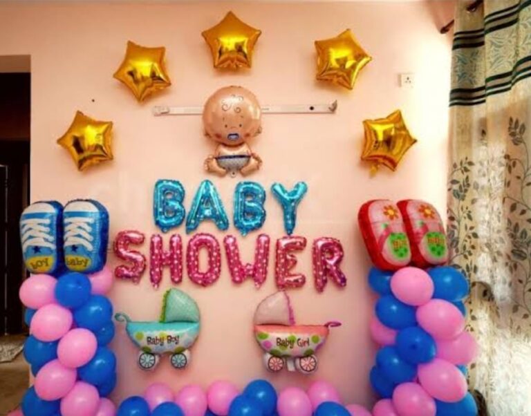 baby shower decoration with stars