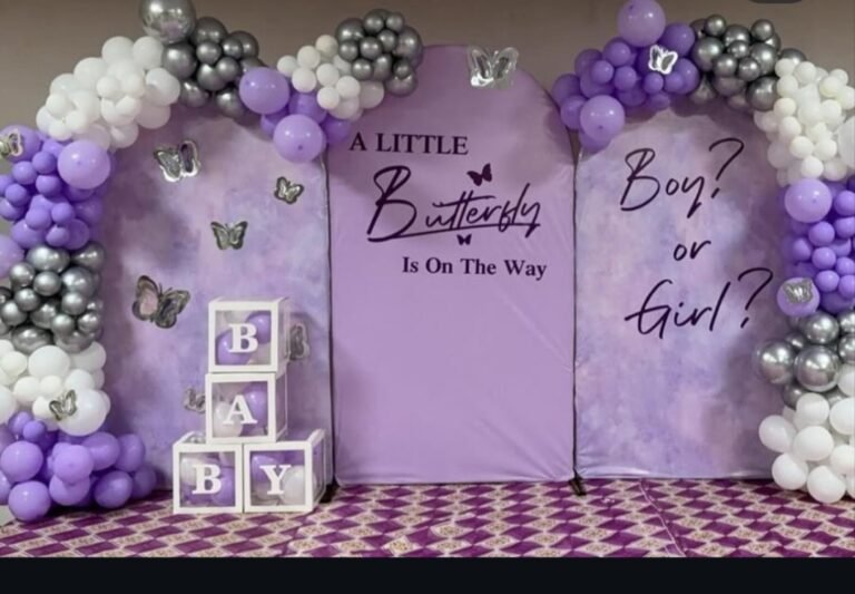 baby shower in sky blue theme