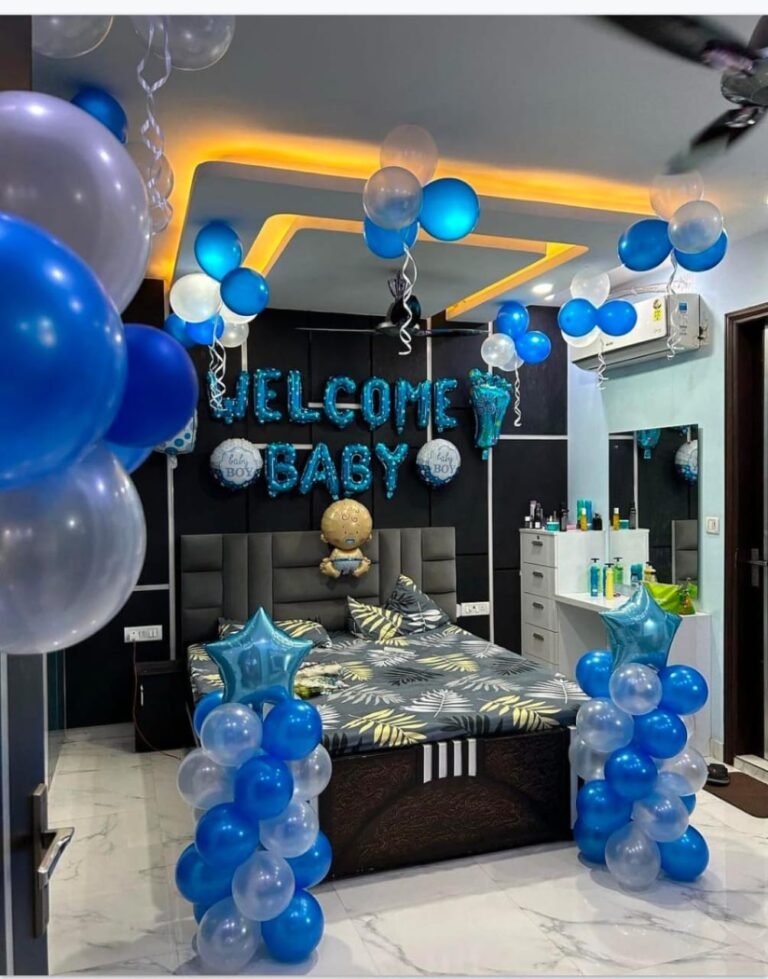 welcome baby boy decoration