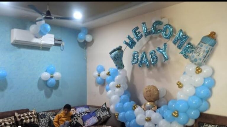 welcome baby boy decoration room