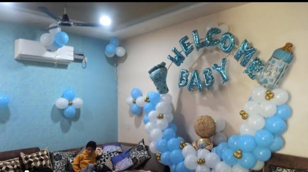 welcome baby boy decoration room