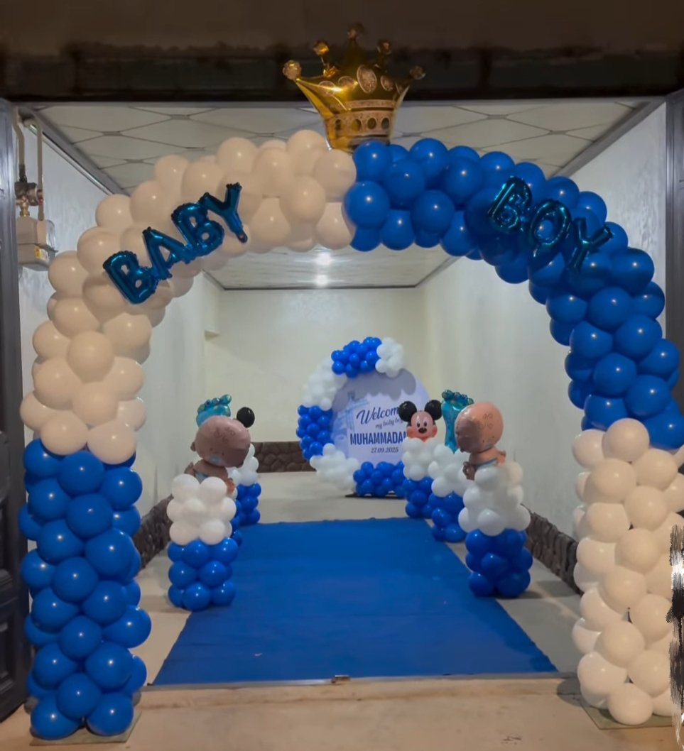 welcome boy decoration entry gate