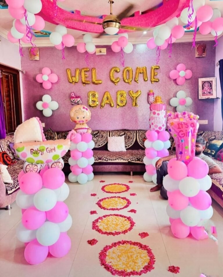 welcome girl path decoration